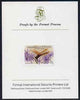 St Vincent - Grenadines 1986 Dragonflies 75c (Perithemis domitta) imperf proof mounted on Format International proof card