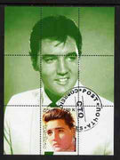 Laos 2000 Elvis Presley perf deluxe sheet #03 (green background) cto used