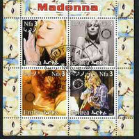 Eritrea 2003 Madonna #2 perf sheetlet containing set of 4 values each with Rotary International Logo cto used