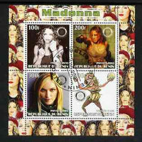 Benin 2003 Madonna #1 perf sheetlet containing set of 4 values each with Rotary International Logo cto used