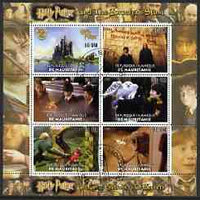 Mauritania 2003 Harry Potter (The Sorcerer's Stone & Chamber of Secrets) perf sheetlet containing set of 6 values cto used