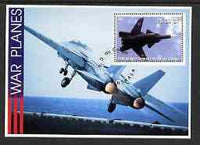 Congo 2002 War Planes perf s/sheet #01 (SU-47) fine cto used