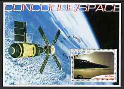 Congo 2002 Concorde & Space perf s/sheet fine cto used
