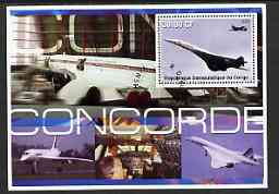 Congo 2002 Concorde perf s/sheet #01 fine cto used