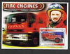 Somalia 2002 Fire Engines #1 perf s/sheet fine cto used (Image shows Col Evegeny Chernyshov, Chief of Moscow City Fire Department, recently awarded National Hero Star)