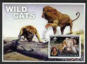 Somalia 2002 Wild Cats #01 perf s/sheet (also showing Baden Powell and Scout & Guide Logos) fine cto used