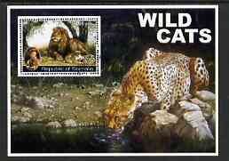 Somalia 2002 Wild Cats #02 perf s/sheet (also showing Baden Powell and Scout & Guide Logos) fine cto used