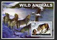 Somalia 2002 Wild Animals #01 (Wolves) perf s/sheet (also showing Baden Powell and Scout & Guide Logos) fine cto used
