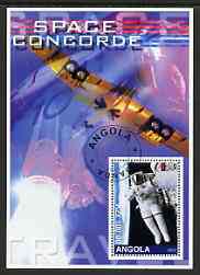 Angola 2002 Concorde & Space perf s/sheet #01 fine cto used