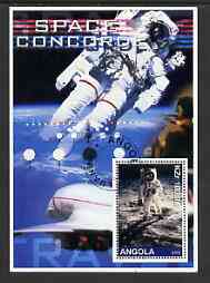 Angola 2002 Concorde & Space perf s/sheet #02 fine cto used