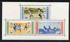 Dominican Republic 1958 Melbourne Olympic Games (4th Issue) Winning Athletes perf m/sheet (airmail) unmounted mint, SG MS 757