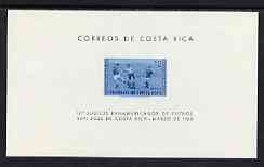 Costa Rica 1960 Third Pan-American Football Games imperf m/sheet unmounted mint, SG MS 585a