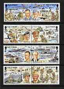 Isle of Man 1994 50th Anniversary of D-Day perf set of 8 (4 se-tenant pairs) unmounted mint, SG 606-13