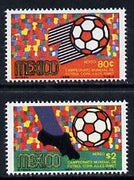 Mexico 1969 World Cup Football set of 2 unmounted mint, SG 1187-8