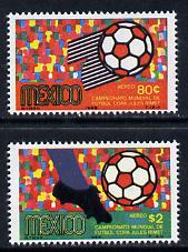 Mexico 1969 World Cup Football set of 2 unmounted mint, SG 1187-8