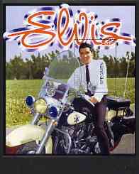 Abkhazia 1999 Elvis Presley imperf m/sheet showing Elvis on Police motorbike overprinted SPECIMEN, unmounted mint