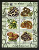 Rwanda 2003 The Wildlife Trusts perf sheetlet containing set of 6 values (Snakes) fine cto used