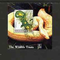 Rwanda 2003 The Wildlife Trusts perf m/sheet (Snakes) fine cto used