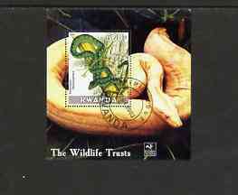 Rwanda 2003 The Wildlife Trusts perf m/sheet (Snakes) fine cto used