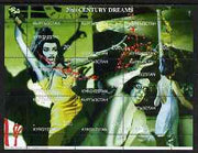 Kyrgyzstan 1999 20th Century Dreams #01 composite perf sheetlet containing 9 values unmounted mint (Maria Callas, Aristotle Onassis & Jackie Kennedy)