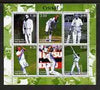 Tadjikistan 2000 Cricket perf sheetlet containing 6 values unmounted mint each opt'd SPECIMEN