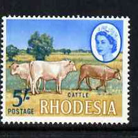 Rhodesia 1966 Cattle 5s (photogravure printing) from def set unmounted mint, SG 385