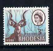 Rhodesia 1966-69 Kudu 3d (litho printing) unmounted mint, SG 399