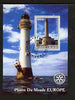 Benin 2003 Lighthouses of Europe perf m/sheet #02 with Rotary Logo fine cto used