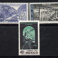 Mexico 1961 Chihuahua Railway set of 3 unmounted mint, SG 995-7