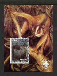 Benin 2003 Wild Animals perf m/sheet #02 with Scout Logo fine cto used