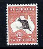 Australia 1913 Roo £2 perf single being a 'Hialeah' forgery on gummed paper (as SG 16)