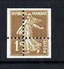 France 1932 Sower 1c with perfs misplaced such that stamp is quartered, being a 'Hialeah' forgery on gummed paper (as SG 497)