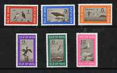 Calf of Man 1966 Birds perf def set of 6 (changed colours) unmounted mint (Rosen CA30-35)