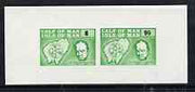 Calf of Man 1967 Churchill & Map imperf m/s (8 & 96m in green & black) unmounted mint (Rosen CA77MS)