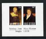 Calf of Man 1969 Paintings from Manx Museum #4 imperf sheetlet of 2 unmounted mint (Rosen CA141MS)