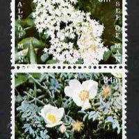 Calf of Man 1969 Flowers of the Isle of Man first issue perf set of 2 unmounted mint (Rosen CA154-55)