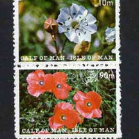 Calf of Man 1969 Flowers of the Isle of Man second issue perf set of 2 unmounted mint (Rosen CA157-58)