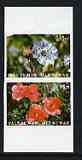 Calf of Man 1969 Flowers of the Isle of Man second issue imperf set of 2 unmounted mint (Rosen CA157a-58a)