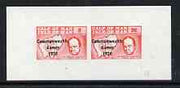 Calf of Man 1970 Commonwealth Games opt'd on Churchill & Map imperf m/sheet (8 & 96m in red) unmounted mint (Rosen CA172MS)