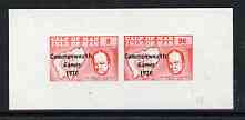 Calf of Man 1970 Commonwealth Games opt'd on Churchill & Map imperf m/sheet (8 & 96m in red) unmounted mint (Rosen CA172MS)