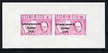 Calf of Man 1970 Commonwealth Games opt'd on Churchill & Map imperf m/sheet (8 & 96m in mauve) unmounted mint (Rosen CA179MS)