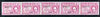 Calf of Man 1970 Europa opt'd on Churchill & Map defs in mauve rouletted strip of 5 unmounted mint (Rosen CA187-91)