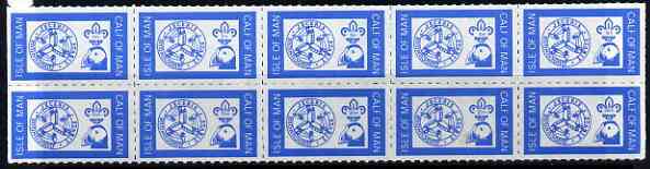 Calf of Man 1972 Definitives (Manx Symbol, Puffin & Scout Logo) rouletted set of 10 unmounted mint (Rosen CA238-47)