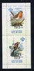 Calf of Man 1973 Europa opt'd on Birds rouletted m/sheet (showing 10m Robin & 45m Goldfinch) unmounted mint with Scout logo, Rosen CA314MS