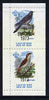 Calf of Man 1973 Europa opt'd on Birds rouletted m/sheet (showing 12m Cuckoo & 50m Nightingale) unmounted mint with Scout logo, Rosen CA315MS