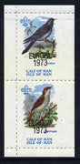 Calf of Man 1973 Europa opt'd on Birds rouletted m/sheet (showing 12m Cuckoo & 50m Nightingale) unmounted mint with Scout logo, Rosen CA315MS