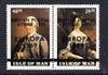 Calf of Man 1971 POSTAL STRIKE overprinted on Europa 1969 opt'd on Paintings from Manx Museum #1 perf set of 2 unmounted mint