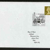 Postmark - Great Britain 2003 cover for Bicentenary of Birth of Robert Stephenson with illustrated cancel showing the Rocket
