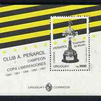 Uruguay 1992 Penarol Football World Club Champions m/sheet unmounted mint, Mi BL56