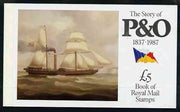 Great Britain 1987 The Story of P&O £5 Prestige booklet complete and very fine, SG DX08
